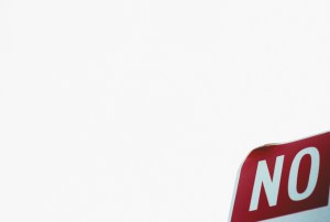 The corner of a street sign